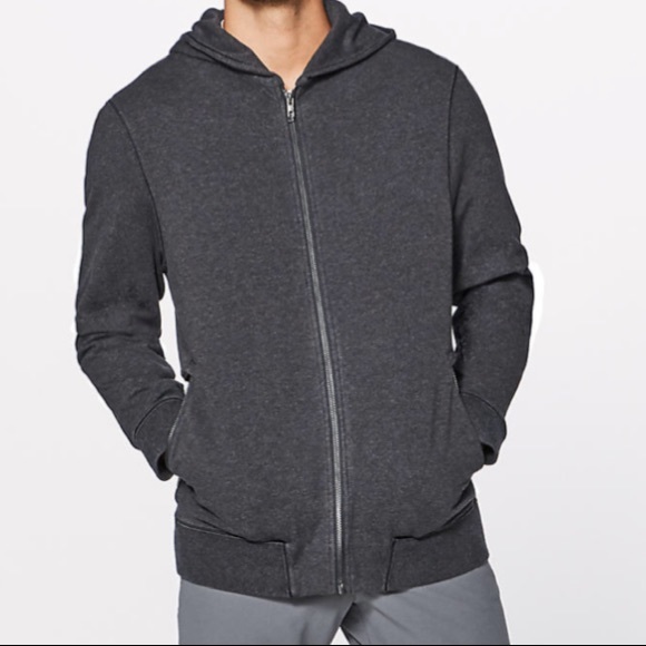 NWT lululemon Cross cut hoodie jacket heather blk - Picture 6 of 7